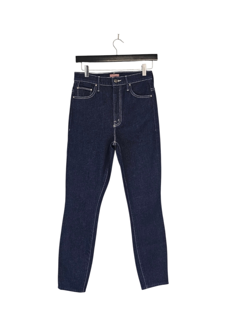 MOTHER The Swooner Ankle High‎ Rise Skinny Dark Blue Oh La La Jeans 26 Preowned